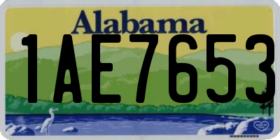 AL license plate 1AE7653