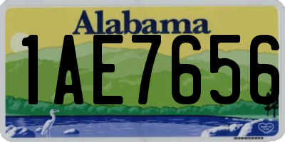 AL license plate 1AE7656