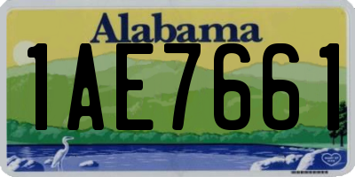 AL license plate 1AE7661