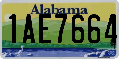 AL license plate 1AE7664
