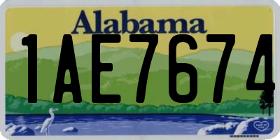 AL license plate 1AE7674