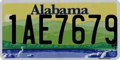 AL license plate 1AE7679