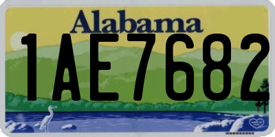 AL license plate 1AE7682
