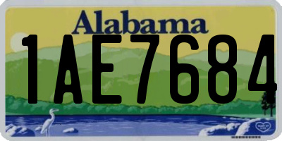 AL license plate 1AE7684