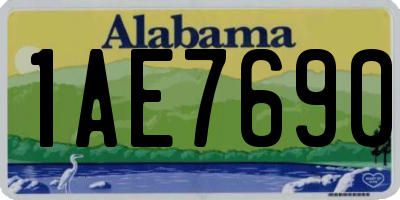 AL license plate 1AE7690