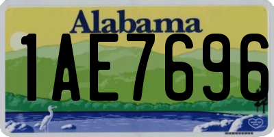 AL license plate 1AE7696