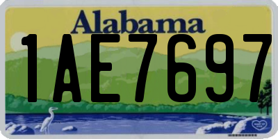 AL license plate 1AE7697