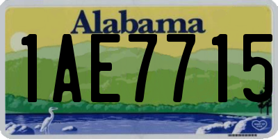 AL license plate 1AE7715