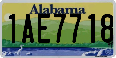 AL license plate 1AE7718