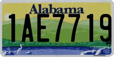 AL license plate 1AE7719