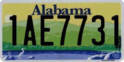 AL license plate 1AE7731