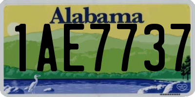 AL license plate 1AE7737