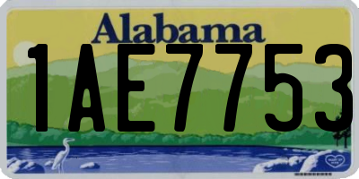AL license plate 1AE7753