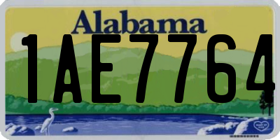AL license plate 1AE7764