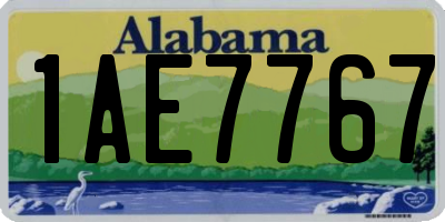 AL license plate 1AE7767