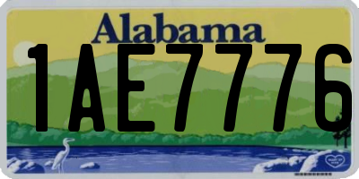 AL license plate 1AE7776