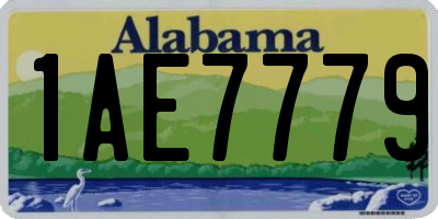 AL license plate 1AE7779