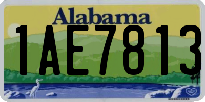 AL license plate 1AE7813