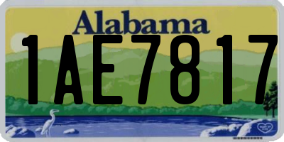 AL license plate 1AE7817