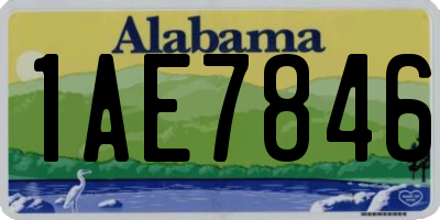 AL license plate 1AE7846