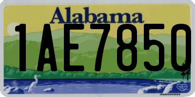 AL license plate 1AE7850
