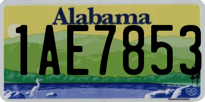 AL license plate 1AE7853