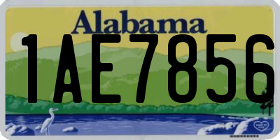 AL license plate 1AE7856