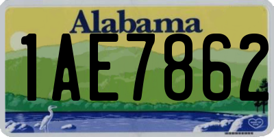 AL license plate 1AE7862