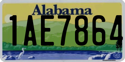 AL license plate 1AE7864