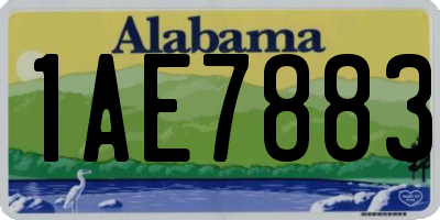AL license plate 1AE7883