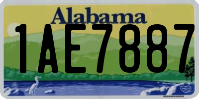 AL license plate 1AE7887