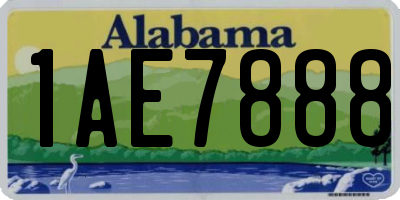 AL license plate 1AE7888