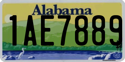 AL license plate 1AE7889