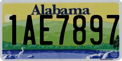 AL license plate 1AE7897