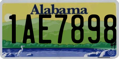 AL license plate 1AE7898