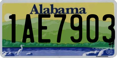 AL license plate 1AE7903