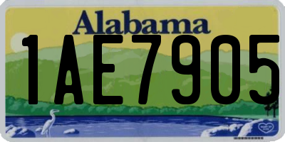 AL license plate 1AE7905