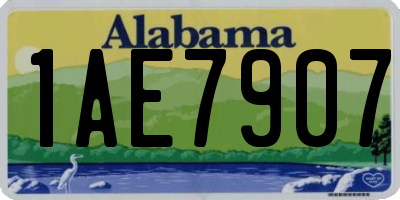 AL license plate 1AE7907
