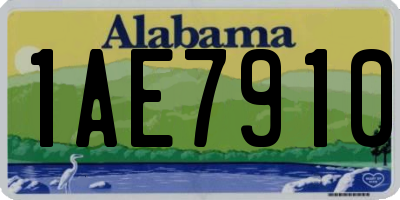 AL license plate 1AE7910