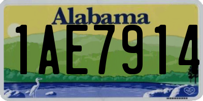 AL license plate 1AE7914