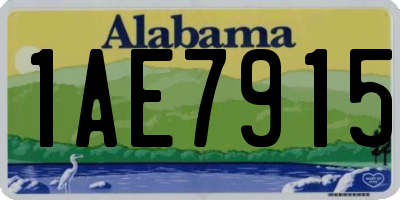 AL license plate 1AE7915