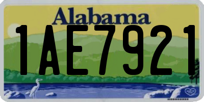 AL license plate 1AE7921