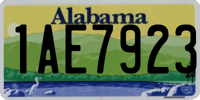 AL license plate 1AE7923