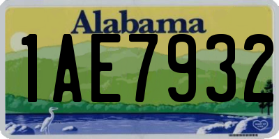 AL license plate 1AE7932