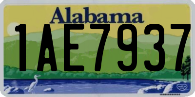 AL license plate 1AE7937