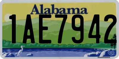 AL license plate 1AE7942