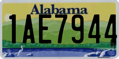 AL license plate 1AE7944
