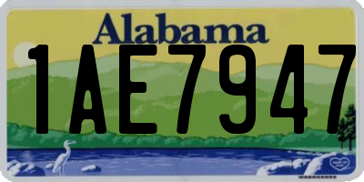 AL license plate 1AE7947