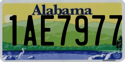 AL license plate 1AE7977