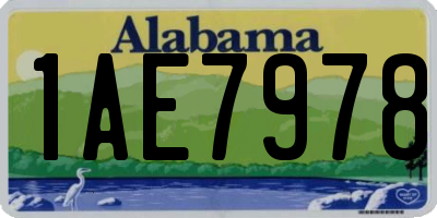 AL license plate 1AE7978